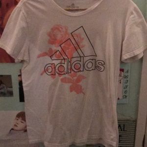 Adidas shirt sleeve floral shirt